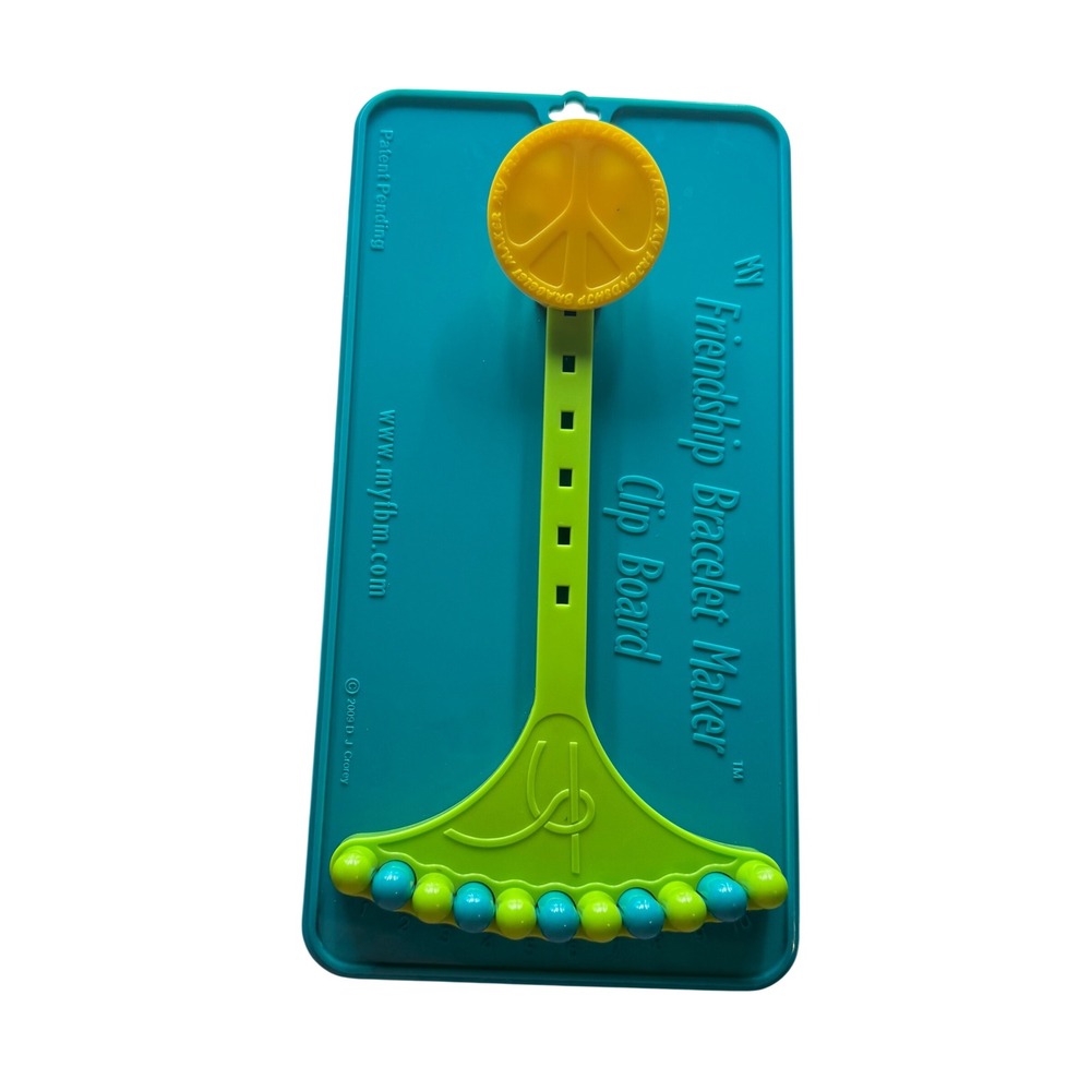 My Friendship Bracelet Maker Clip Board Crorey Creations Teal Travel Craft Tool